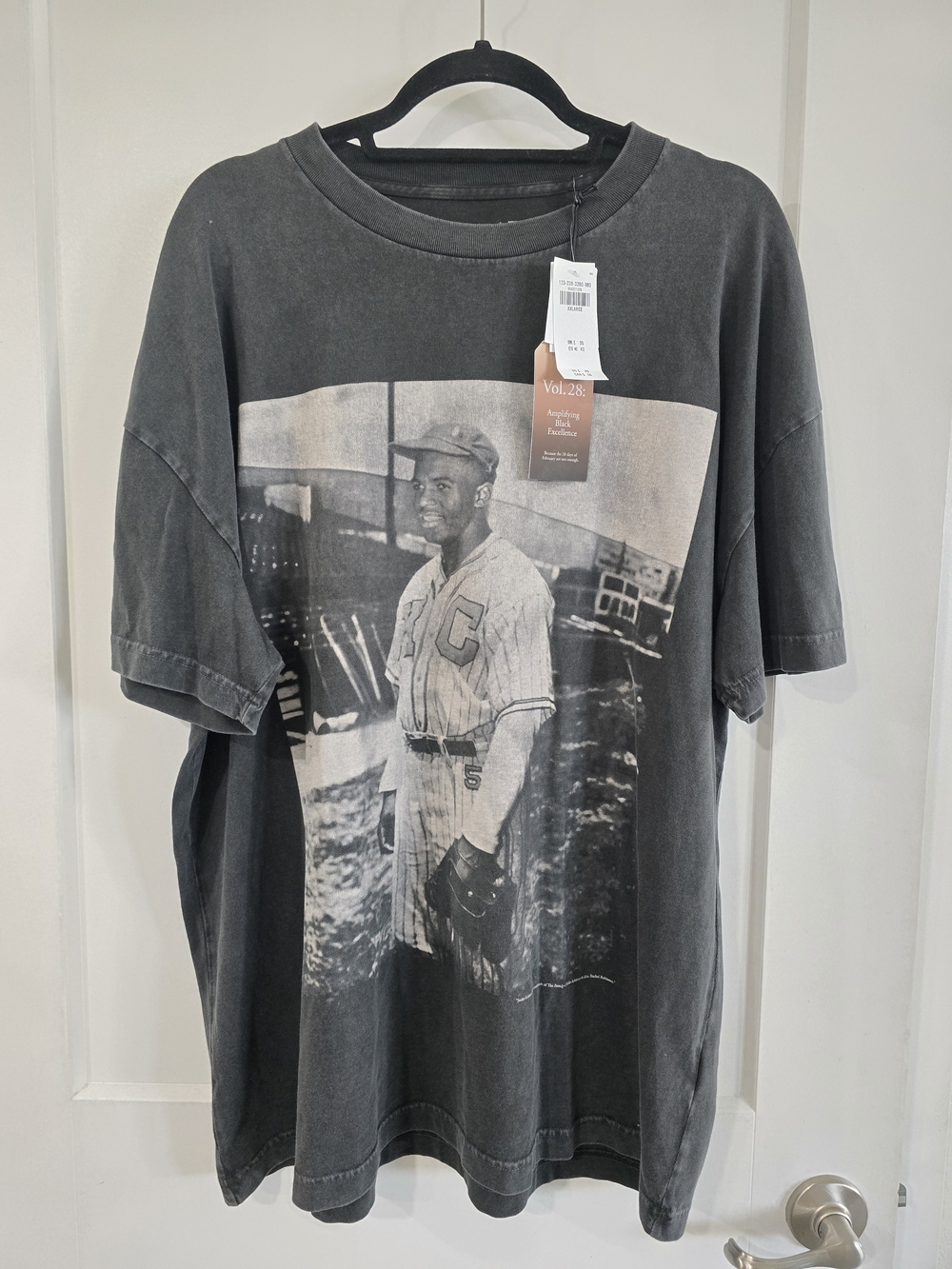 Abercrombie & Fitch Black Vintage Style Graphic Baseball Tee